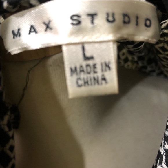 Max Studio fitted waist long sleeve shirt dress L - Picture 6 of 6